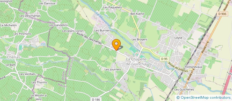 localisation de l'entreprise MONSIEUR JOHAN SOBOUL à LA CHAPELLE-DE-GUINCHAY