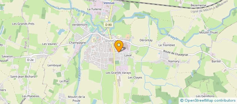 localisation de l'entreprise MONSIEUR JOHAN SOULIER à VONNAS
