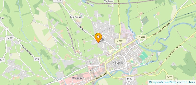 localisation de l'entreprise MONSIEUR JOHAN TAMBOURIN  CHARLIEU