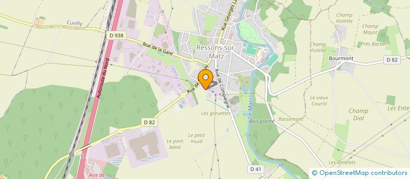 localisation de l'entreprise MONSIEUR JOHAN TASSART  RESSONS-SUR-MATZ