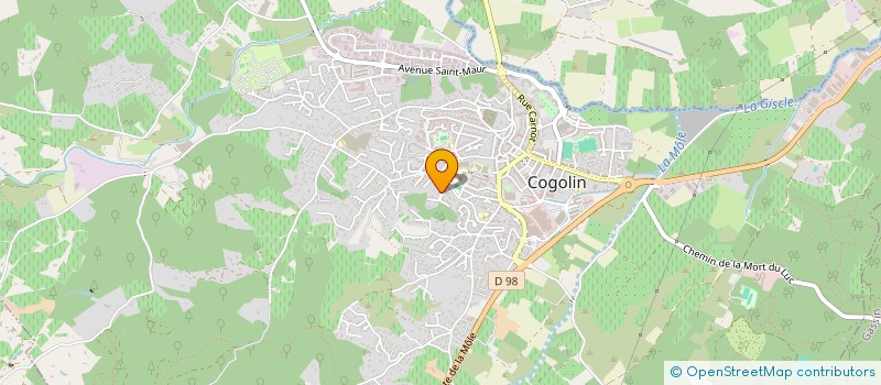 localisation de l'entreprise MONSIEUR JOHAN TOUCAS à COGOLIN