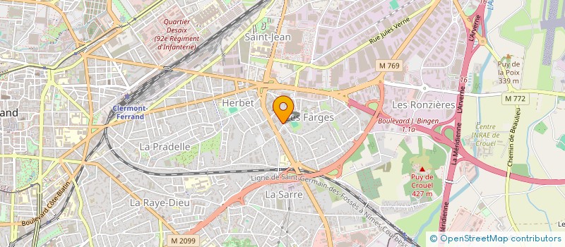 localisation de l'entreprise MONSIEUR JOHAN VALLENET  CLERMONT-FERRAND