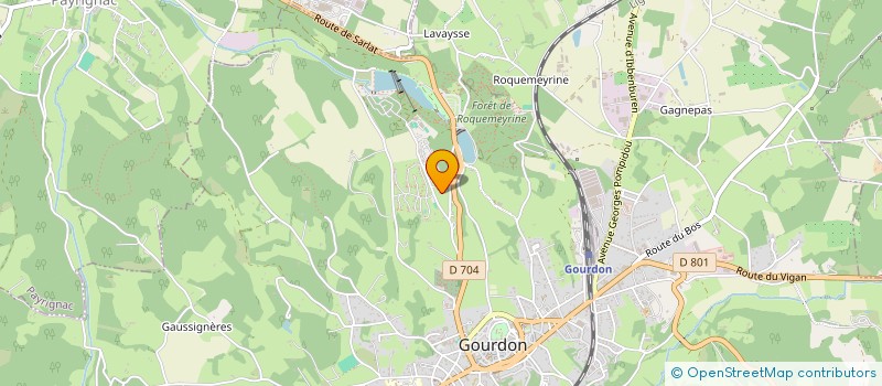 localisation de l'entreprise MONSIEUR JOHAN VAN DE WALLE  GOURDON