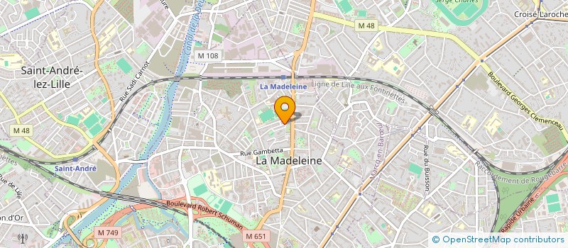 localisation de l'entreprise MONSIEUR JOHAN VANDER ELSTRATE à LA MADELEINE