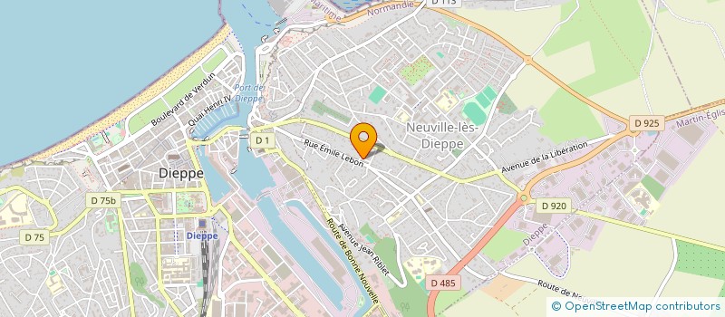 localisation de l'entreprise MONSIEUR JOHAN VASSELIN à DIEPPE