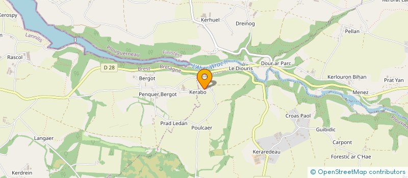 localisation de l'entreprise MONSIEUR JOHAN VASSEUR  PLOUVIEN