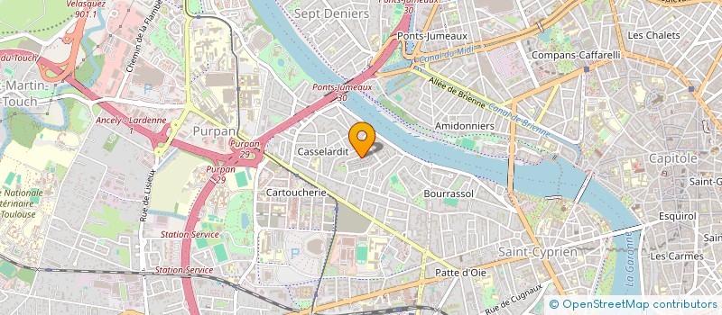 localisation de l'entreprise MONSIEUR JOHAN VAUDRAN  TOULOUSE