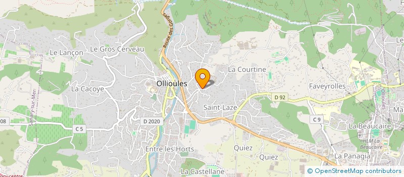 localisation de l'entreprise MONSIEUR JOHAN VERINI  OLLIOULES