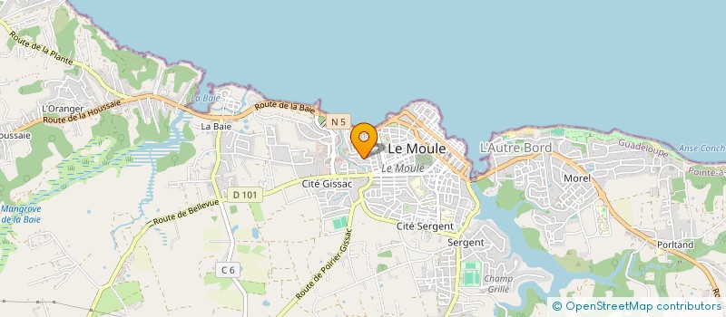 localisation de l'entreprise MONSIEUR JOHAN VIARDOT à LE MOULE