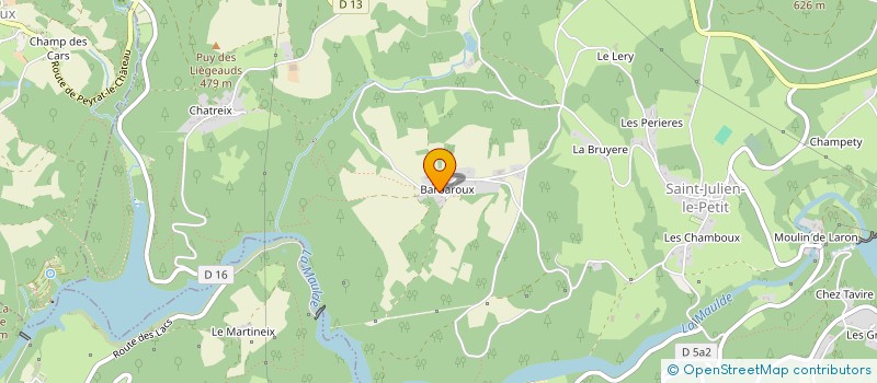 localisation de l'entreprise MONSIEUR JOHAN VILY  SAINT-JULIEN-LE-PETIT