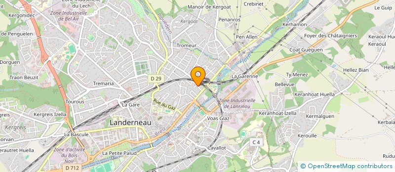 localisation de l'entreprise MONSIEUR JOHAN WEINANS  LANDERNEAU