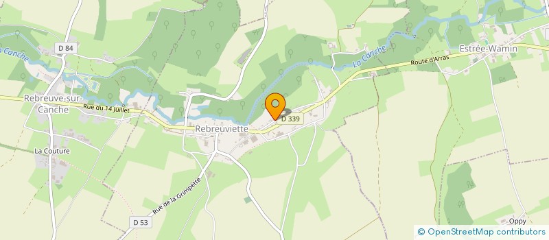 localisation de l'entreprise MONSIEUR JOHANESS DELCROIX  REBREUVIETTE