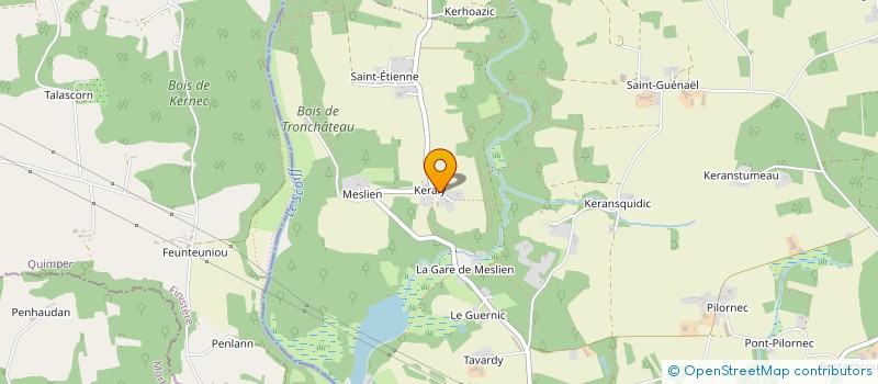 localisation de l'entreprise MONSIEUR JOHANIC THERY  CLEGUER