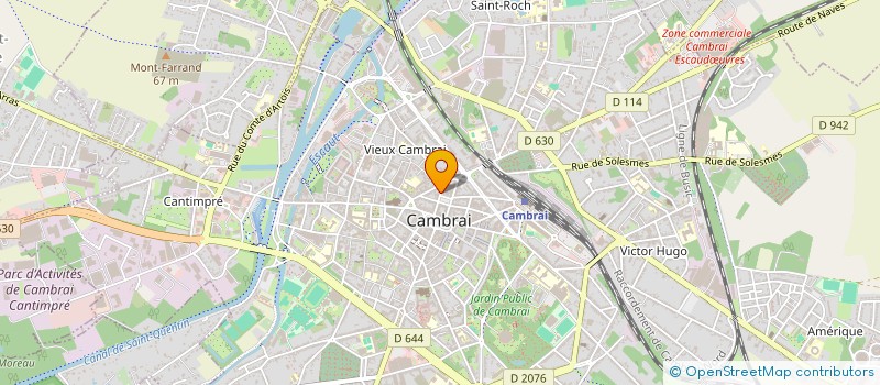 localisation de l'entreprise MONSIEUR JOHANN AFFLARD à CAMBRAI