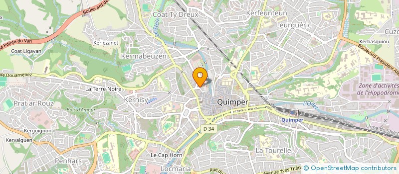 localisation de l'entreprise MONSIEUR JOHANN ANSQUER  QUIMPER