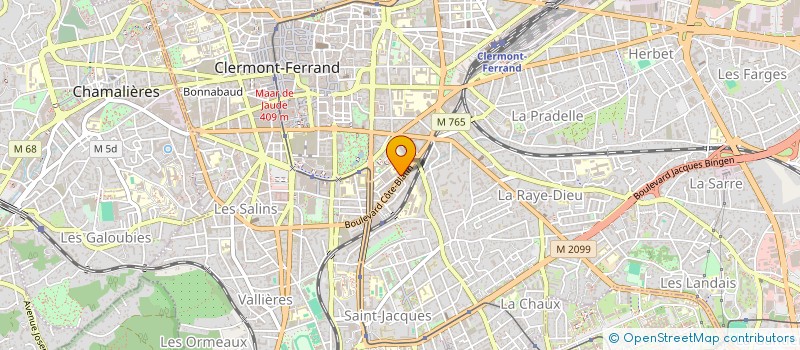 localisation de l'entreprise MONSIEUR JOHANN AUGROS  CLERMONT-FERRAND