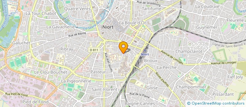 localisation de l'entreprise MONSIEUR JOHANN BAUDRY  NIORT