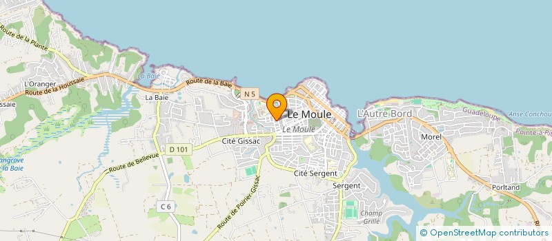 localisation de l'entreprise MONSIEUR JOHANN BERNADET à LE MOULE