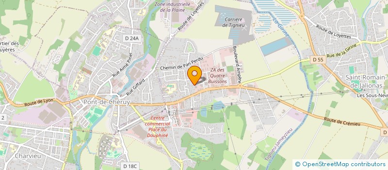 localisation de l'entreprise MONSIEUR JOHANN BRENOT  TIGNIEU-JAMEYZIEU