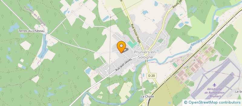 localisation de l'entreprise MONSIEUR JOHANN CARRALERO  PRUNIERS-EN-SOLOGNE