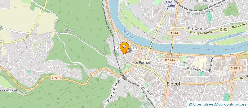 localisation de l'entreprise MONSIEUR JOHANN CATEL CARON  ELBEUF