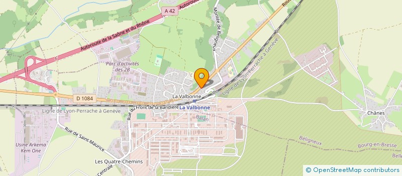 localisation de l'entreprise MONSIEUR JOHANN CERVETTI à BELIGNEUX