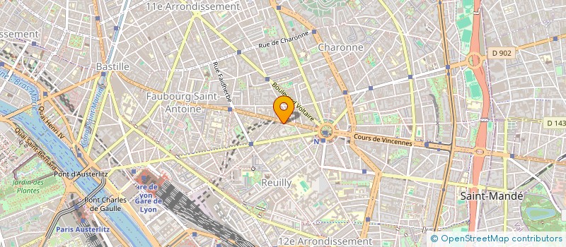 localisation de l'entreprise MONSIEUR JOHANN CHENEVAL  PARIS 12