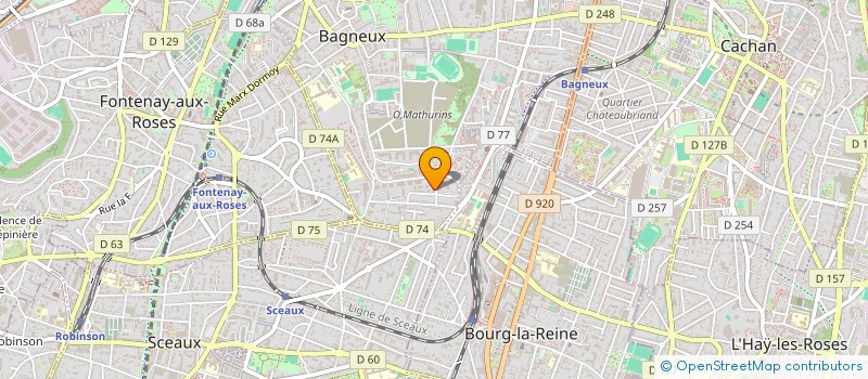 localisation de l'entreprise MONSIEUR JOHANN CHERRE à BAGNEUX