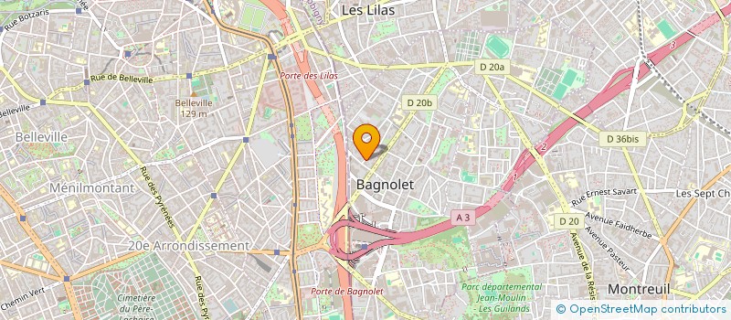 localisation de l'entreprise MONSIEUR JOHANN CHEVALIER à BAGNOLET