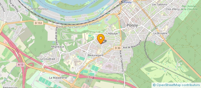 localisation de l'entreprise MONSIEUR JOHANN CONSTANTIN  POISSY