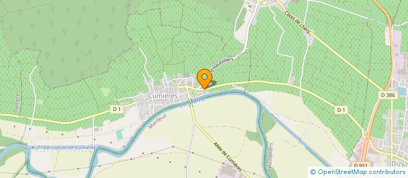 localisation de l'entreprise MONSIEUR JOHANN COOPMANN  CUMIERES