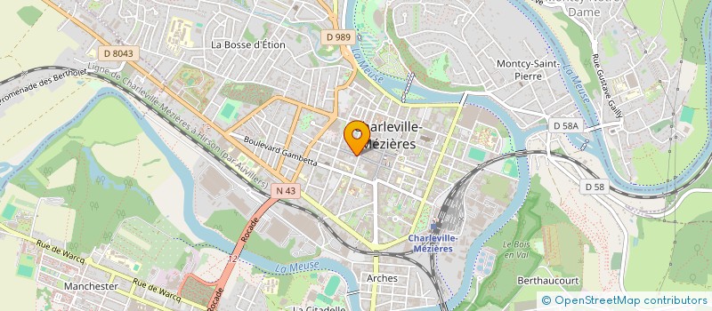 localisation de l'entreprise MONSIEUR JOHANN COURJAN à CHARLEVILLE-MEZIERES