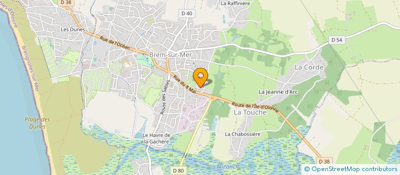 localisation de l'entreprise MONSIEUR JOHANN DARNAJOUX à BREM-SUR-MER