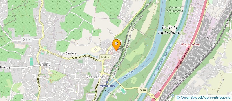 localisation de l'entreprise MONSIEUR JOHANN DE ARAUJO ALVARO  VERNAISON