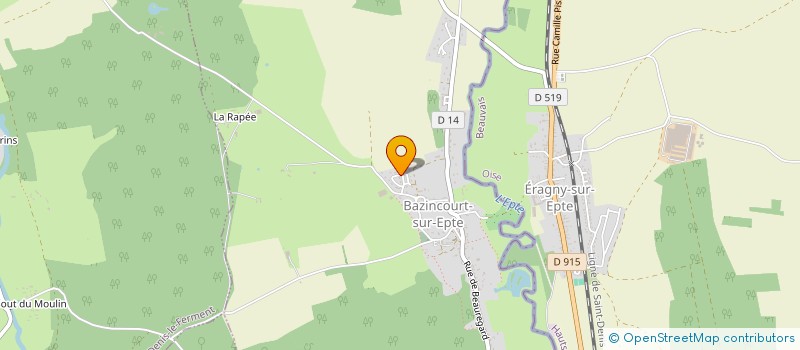 localisation de l'entreprise MONSIEUR JOHANN DELOY  BAZINCOURT-SUR-EPTE