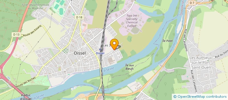 localisation de l'entreprise MONSIEUR JOHANN DERLOT  OISSEL