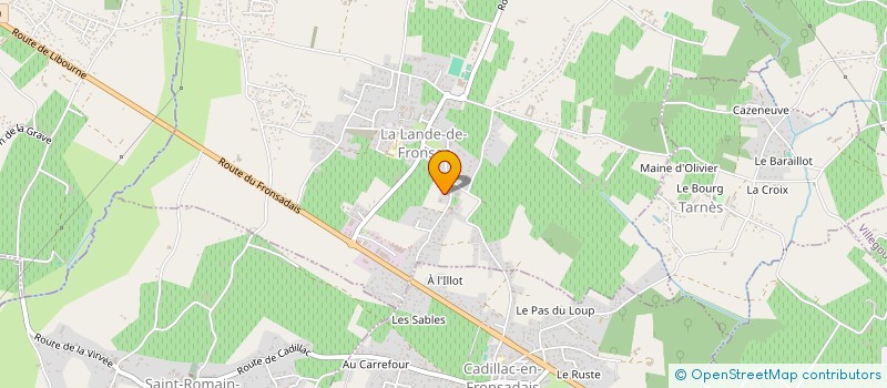 localisation de l'entreprise MONSIEUR JOHANN DEROZIER à LA LANDE-DE-FRONSAC