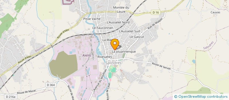 localisation de l'entreprise MONSIEUR JOHANN DEVAUX  SALINDRES