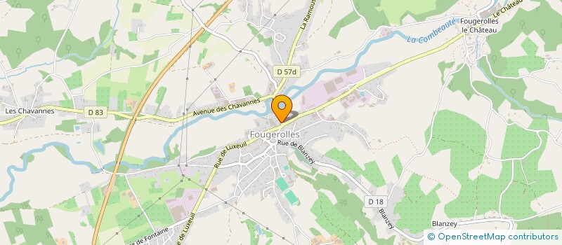 localisation de l'entreprise MONSIEUR JOHANN DORE  FOUGEROLLES-SAINT-VALBERT