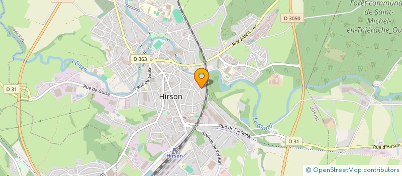 localisation de l'entreprise MONSIEUR JOHANN DROMAIN à HIRSON