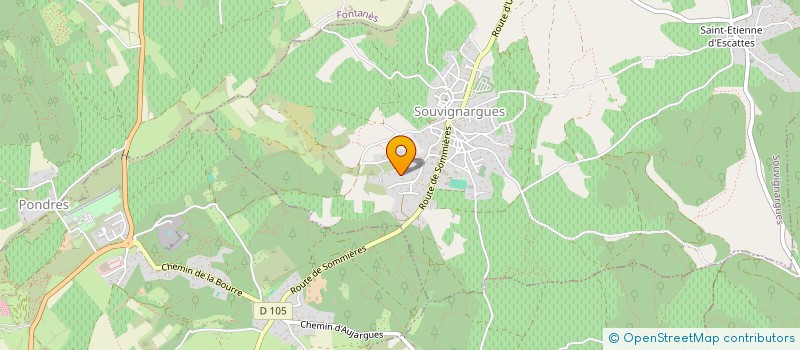 localisation de l'entreprise MONSIEUR JOHANN FLEURY  SOUVIGNARGUES