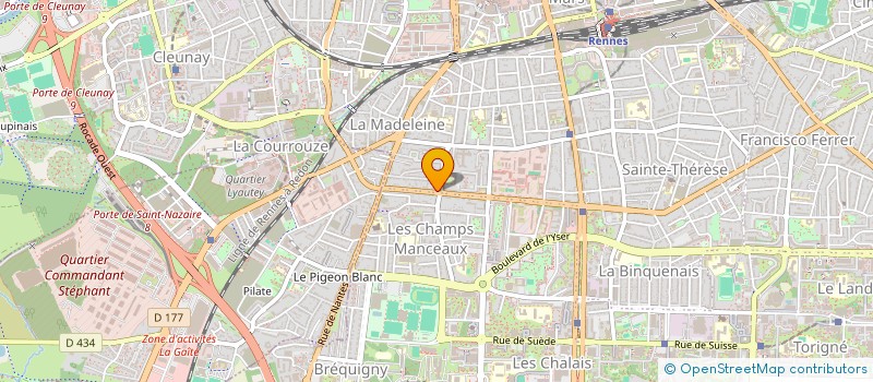 localisation de l'entreprise MONSIEUR JOHANN FONTAINE  RENNES