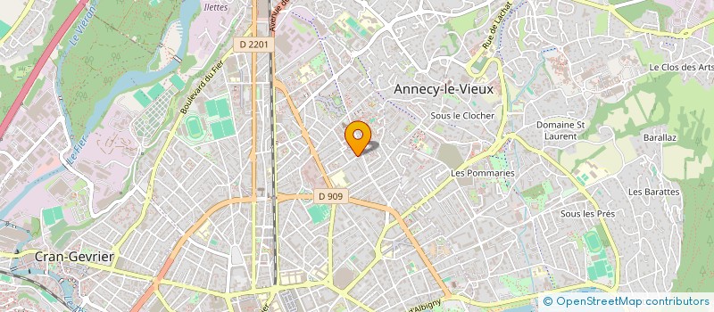 localisation de l'entreprise MONSIEUR JOHANN FRANCHINI  ANNECY