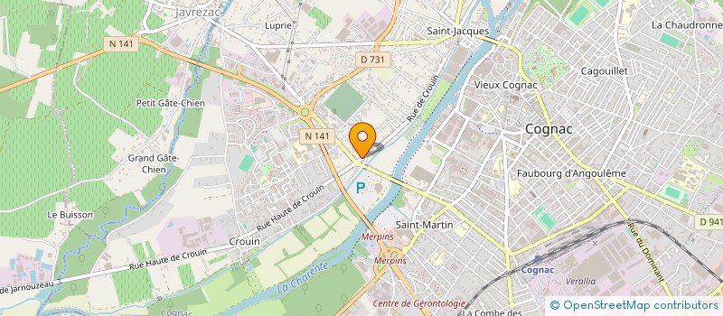localisation de l'entreprise MONSIEUR JOHANN FRANCOIS à COGNAC