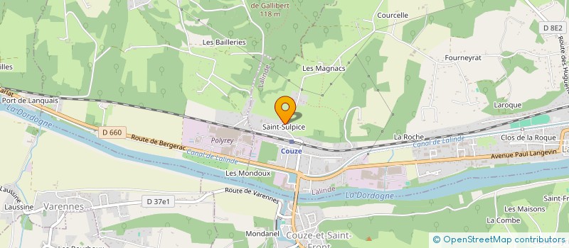 localisation de l'entreprise MONSIEUR JOHANN GAUME  LALINDE