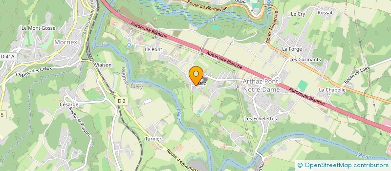 localisation de l'entreprise MONSIEUR JOHANN GINDRE  ARTHAZ-PONT-NOTRE-DAME