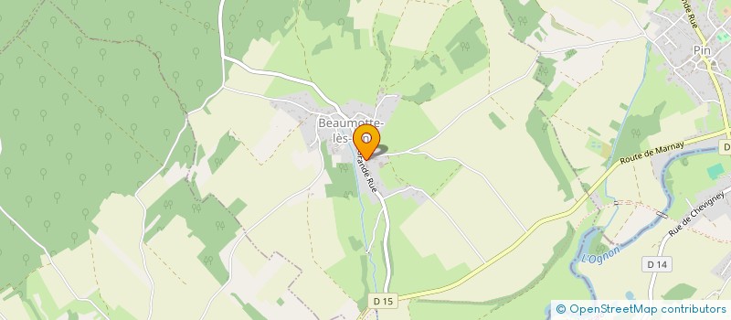 localisation de l'entreprise MONSIEUR JOHANN GRANDJEAN  BEAUMOTTE-LES-PIN