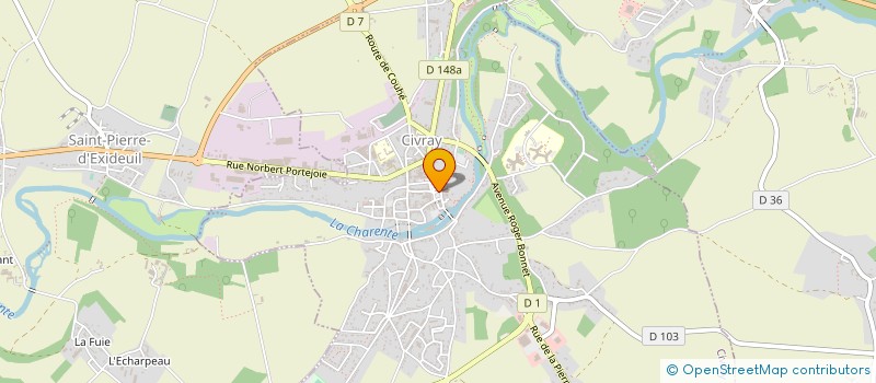 localisation de l'entreprise MONSIEUR JOHANN GUYONNEAU  CIVRAY