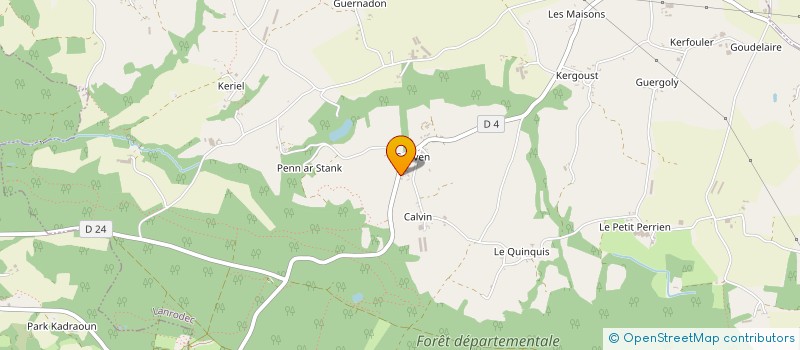 localisation de l'entreprise MONSIEUR JOHANN HEBERT à LANRODEC