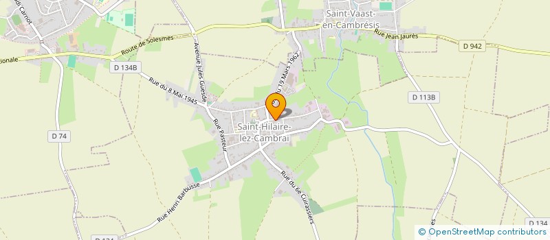 localisation de l'entreprise MONSIEUR JOHANN HENON  SAINT-HILAIRE-LEZ-CAMBRAI